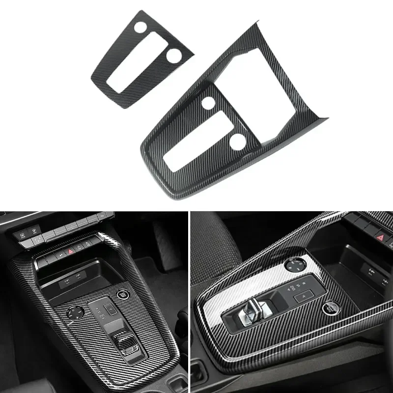 

LHD Car-styling Carbon Fiber Texture Center Control Gear Shift Panel Cover Frame Trim For Audi A3 8Y 2019 2020 2021