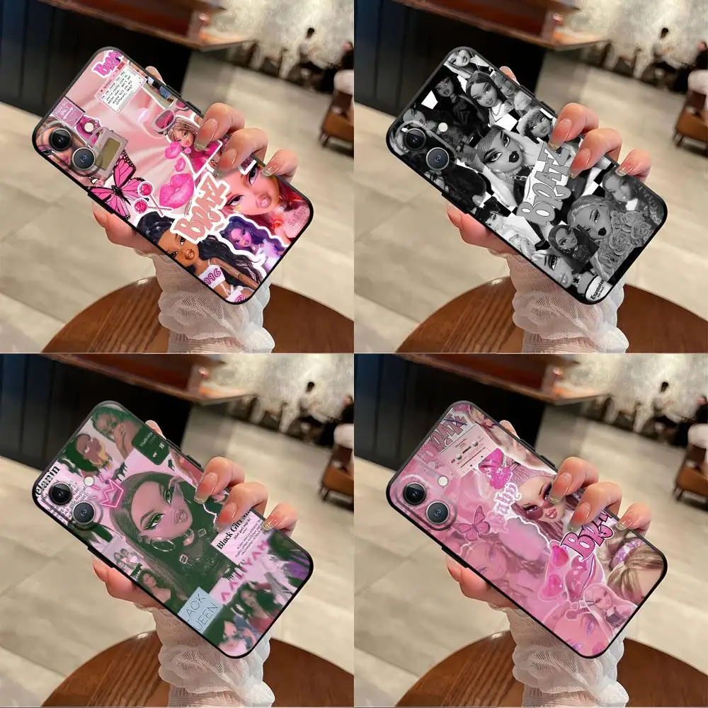Милый мультяшный чехол Bratz для iPhone 17 Air 16 Pro Max 15 14 13, полностью закрывающий, противоударный, с MagSafe