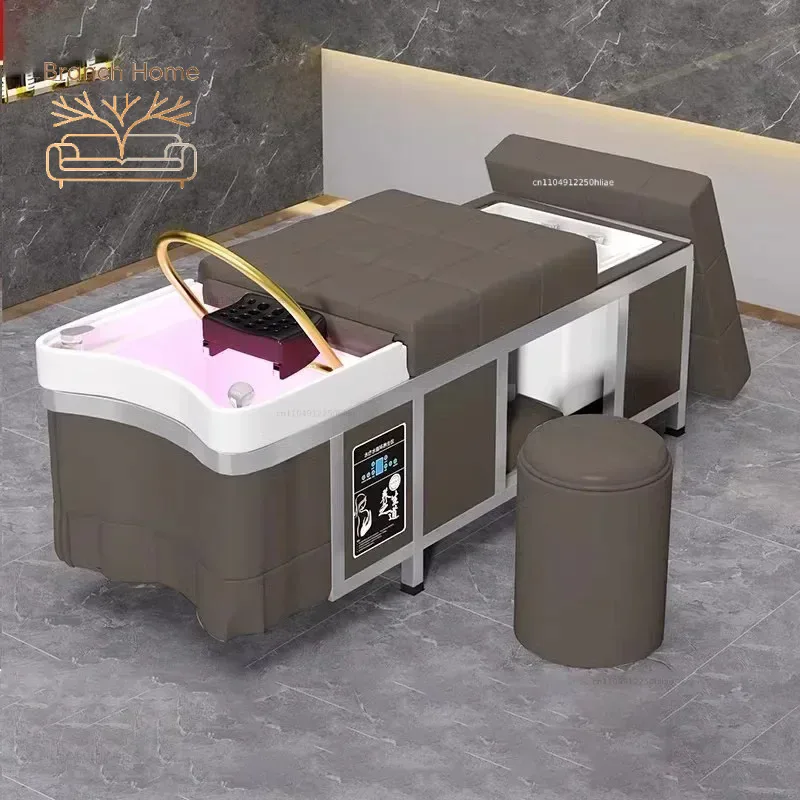 Hairdressing Spa Shampoo Bed Beauty Salon Head Spa Bed Water Therapy Shaving Chairs Multifunctional Salon Furniture Sillas