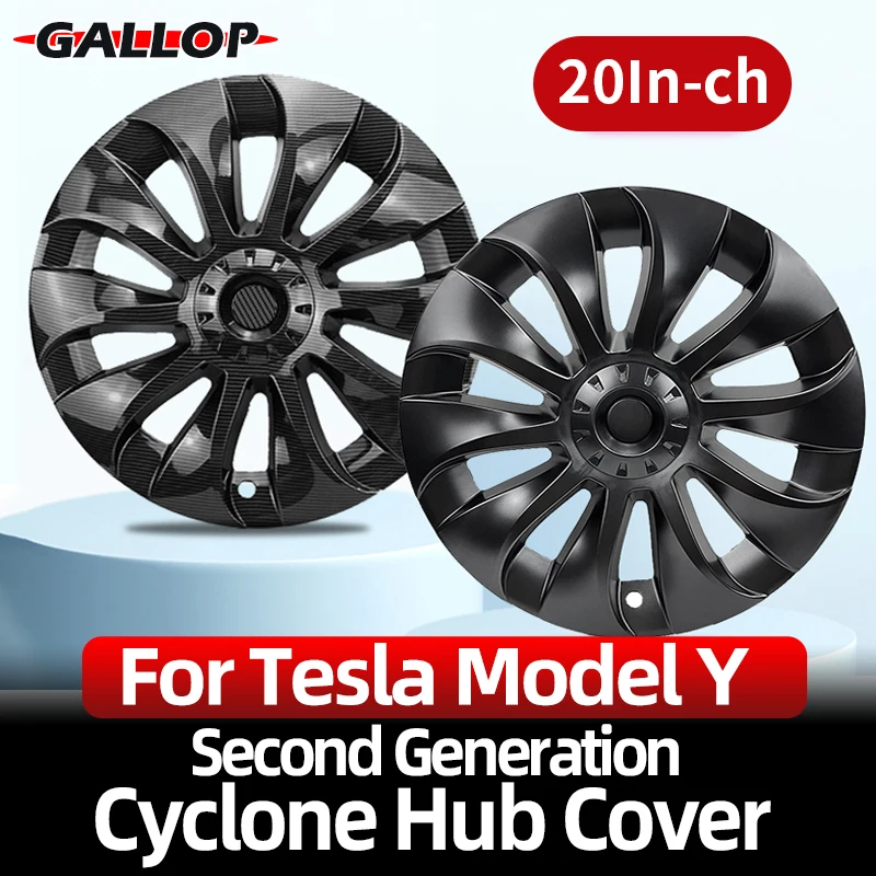 

For Tesla Model Y Car 20-Inch upgrade Cyclone Wheel Hub cap Kit full Coverage upgrade Trim Replacement Decoration Accessories