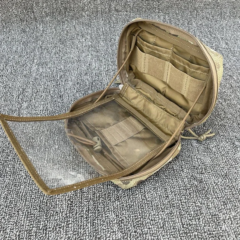 Bolsa táctica para mapas Multicam EDC Molle 500D, bolsa de administración, equipo de combate Airsoft, bolsa de almacenamiento de herramientas de caza al aire libre