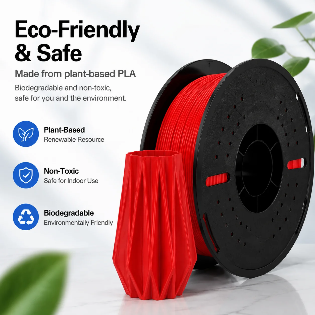 LANDU High Speed PLA Filament 1.75mm 1KG Basic PLA 3D Printer Filament Compatible With Bambu Lab AMS Creality Anycubic FDM Print