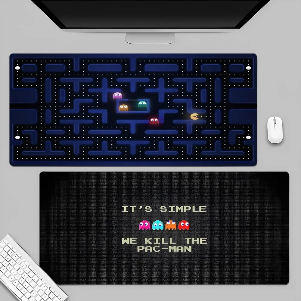 Game P-Pac-M-Man Rubber XXL Table Mat Student Mousepad Gamer Computer Keyboard Pad Games Pad for PC Computer Table