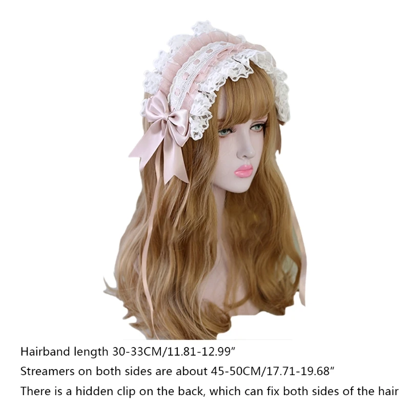 Ster Kant Strik Hoofdband Cosplay Hoofdtooi Japanse Zoete Mooie Verstoorde Satijnen Haarspeld Meid Haar Drop Shipping