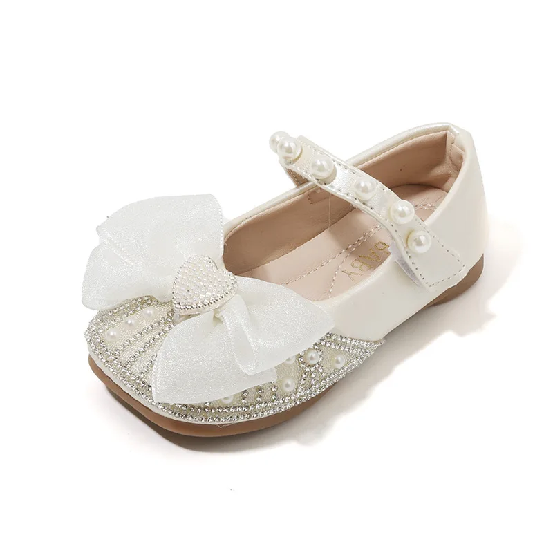 Girls’ Princess-Style Dress Shoes – Faux Leather Mary Janes with Sparkle Accents, Comfortable for Parties & Special Occasions view 5