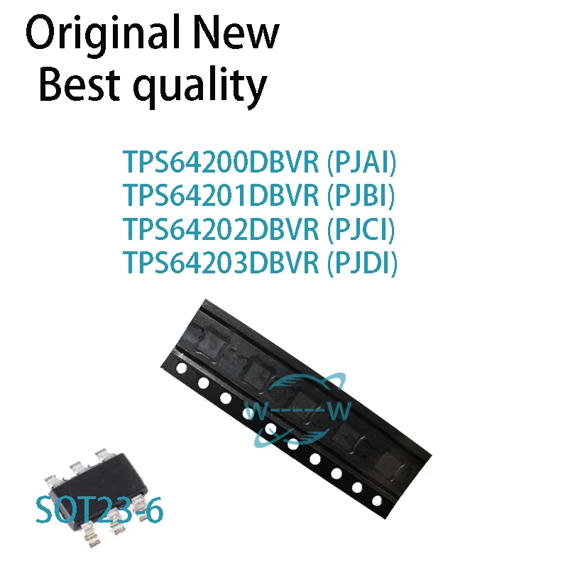 (10 PCS) TPS64200DBVR PJAI TPS64201DBVR PJBI TPS64202DBVR PJCI TPS64203DBVR PJDI TPS64200 TPS64201 TPS64202 TPS64203 SOT23-6 IC