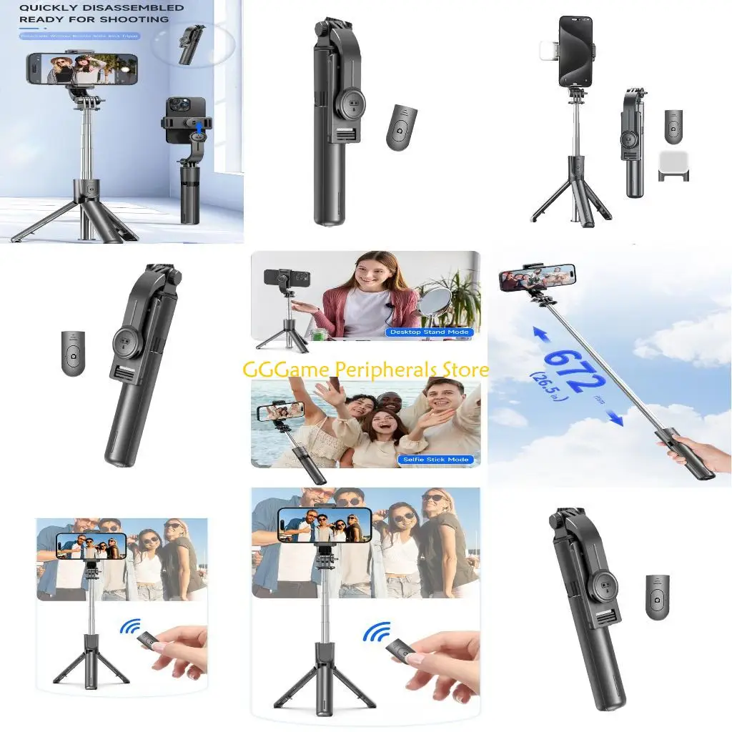 U55B Whirling Modifiable Phone Owner Stand Selfportrait External Fill Light Connection