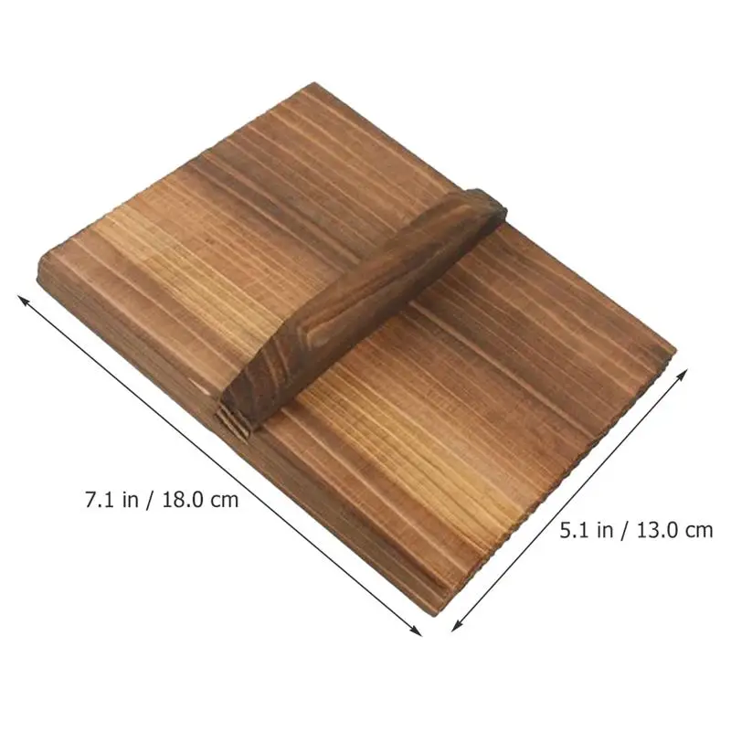 Wooden Wood Cover Handmade Fir Anti-Scalding Pot Cover Wok Lid Hypotenuse Iron Wood Lid Iron Wok Wooden Pan Lid Der Deckel