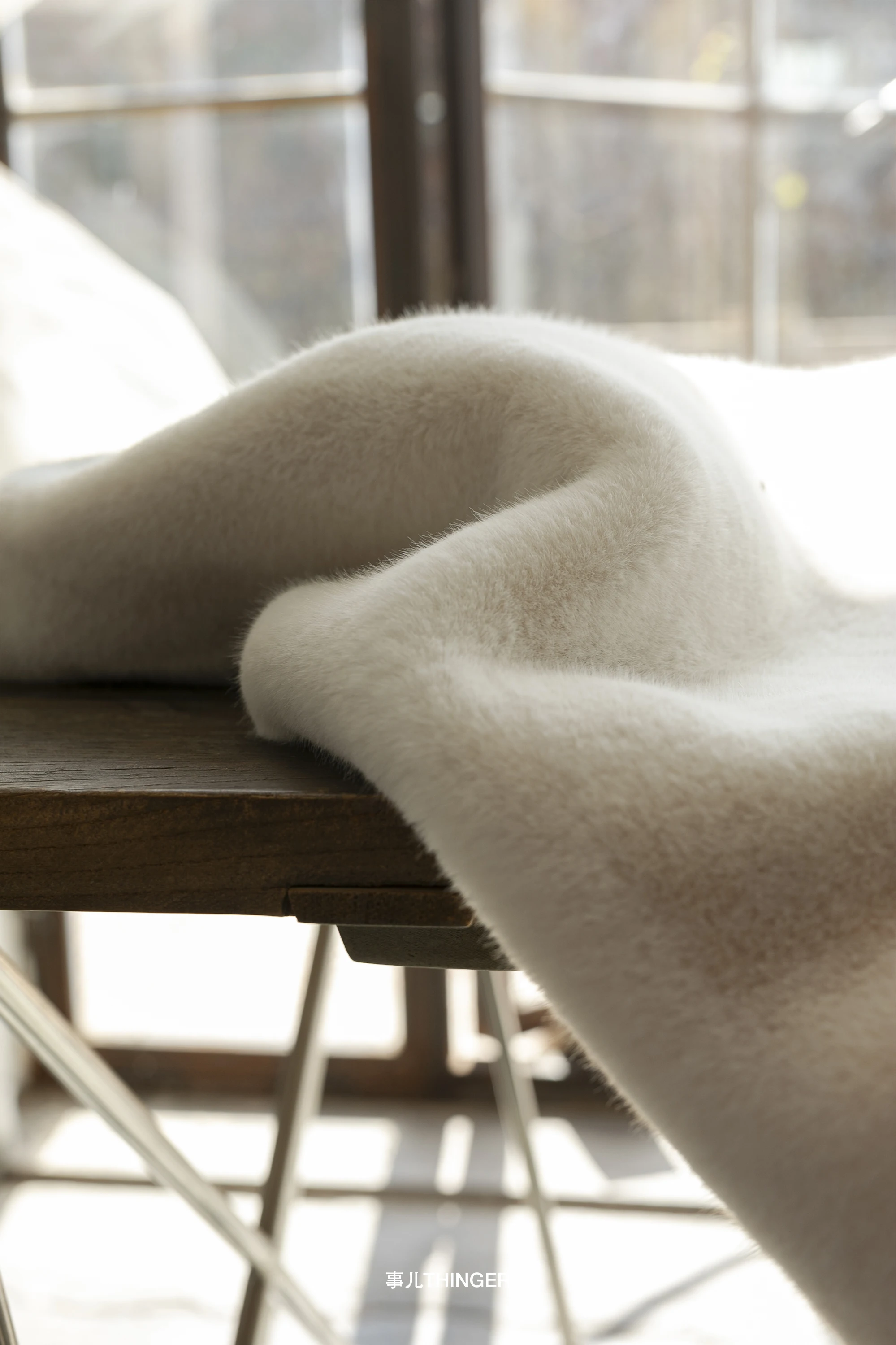 Plain Mink-Matte Plain High Imitation Fur Mink Fur Designer Fabric fabric material for clothes sewing