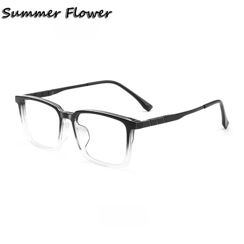 

Prescription Glasses Elegant Men Optical Eyewear TR90 Titanium Temples 152mm Women for Myopia Reading Eyeglasses Frames