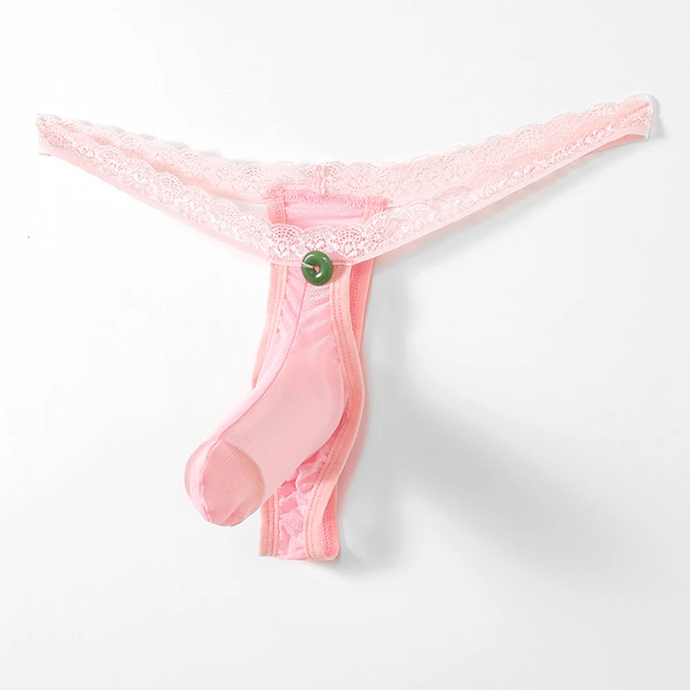 Men Lace Mesh See Through Breathable Hot Hot Lingerie Pouch Underwear Sexy Accessories Hot Underpants Panties Japanese Thongs