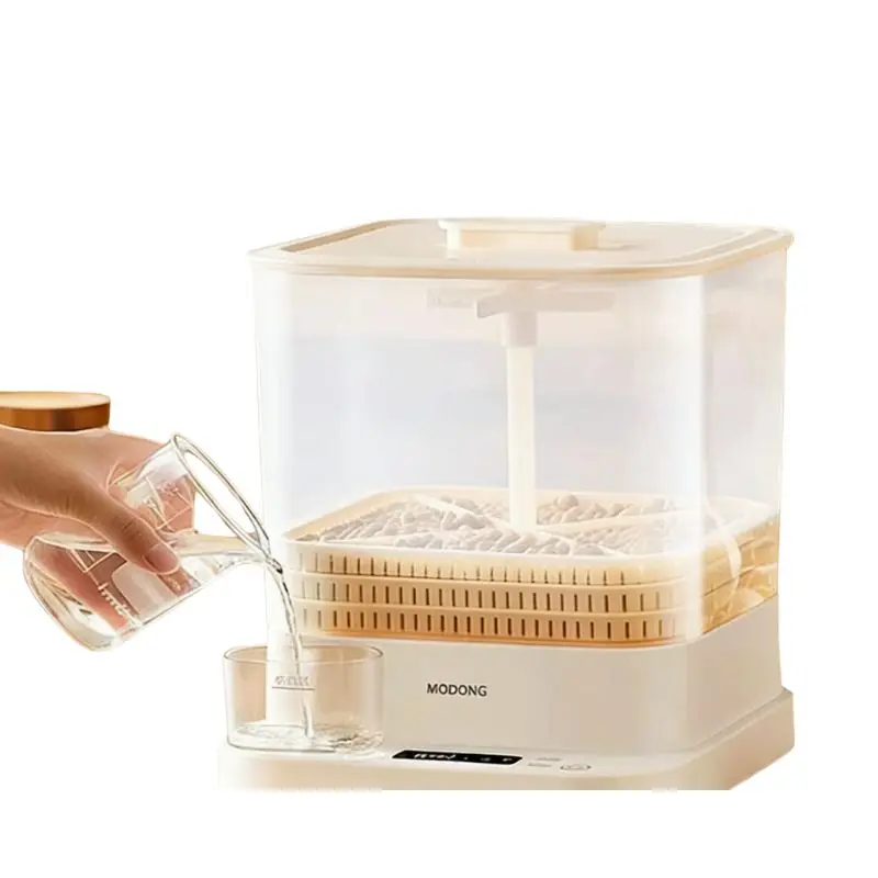 Home-use Mini Bean Sprout Germination Pot Automatic Intelligent Maker for DIY Mung Bean Sprout Cultivation view 5
