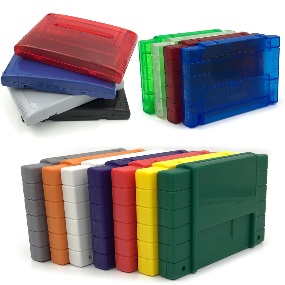 Game Card cartridge shell replacement for SNES SFC game cart plastic case protector cover