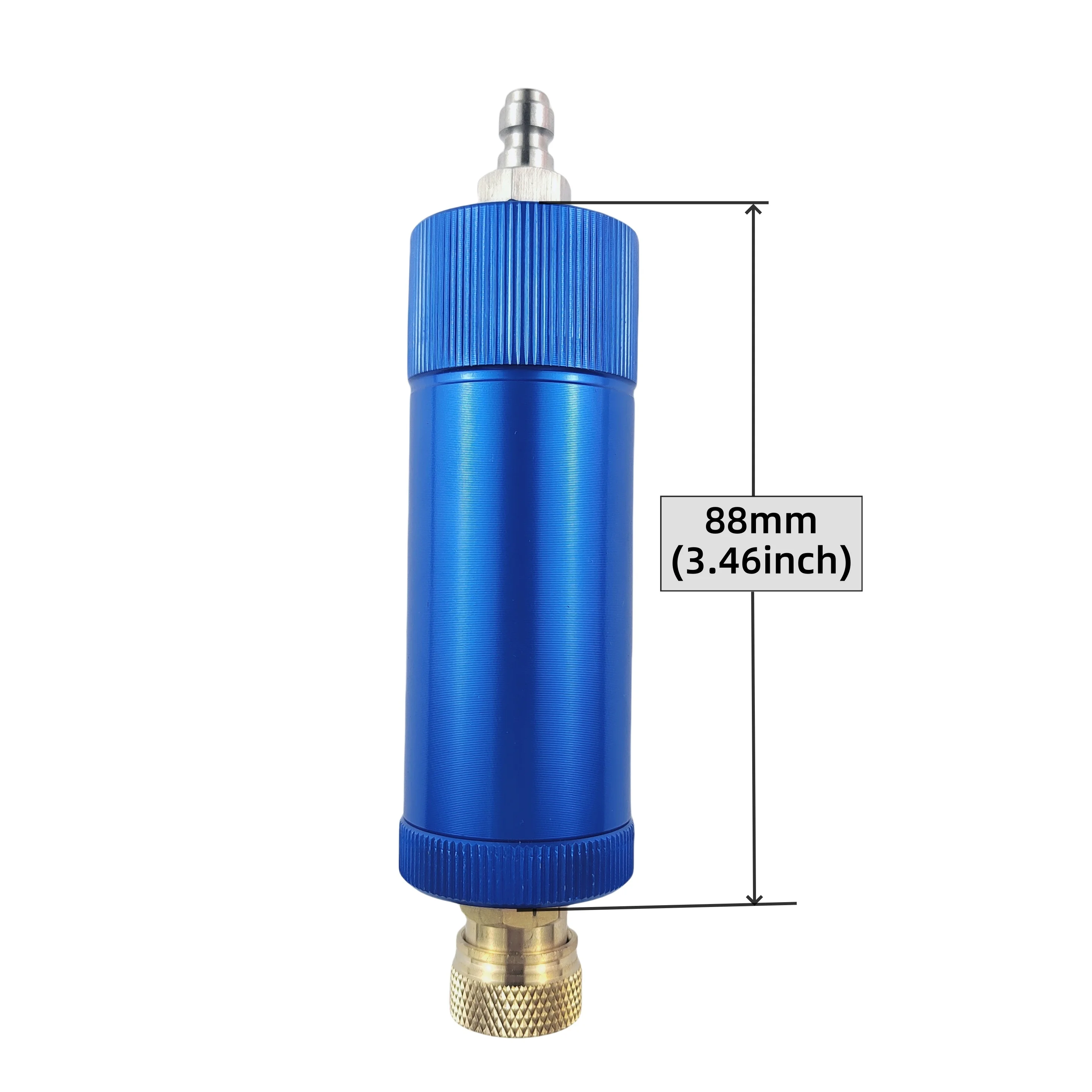 HPA Oil-Water Separator Purify Air Hand Pump Filter 300bar 4500psi with Filtering Cotton Quick Coupler M10x1 Thread