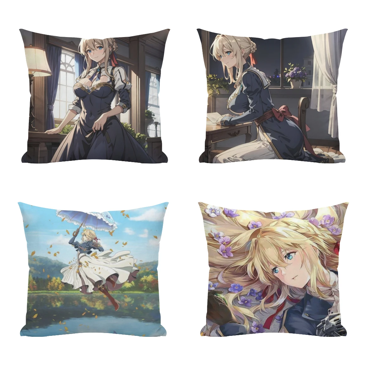 Violet Evergarden Cushion Office Classroom Chair Cushion Couch Pillow Bedroom Floor Winter Thick