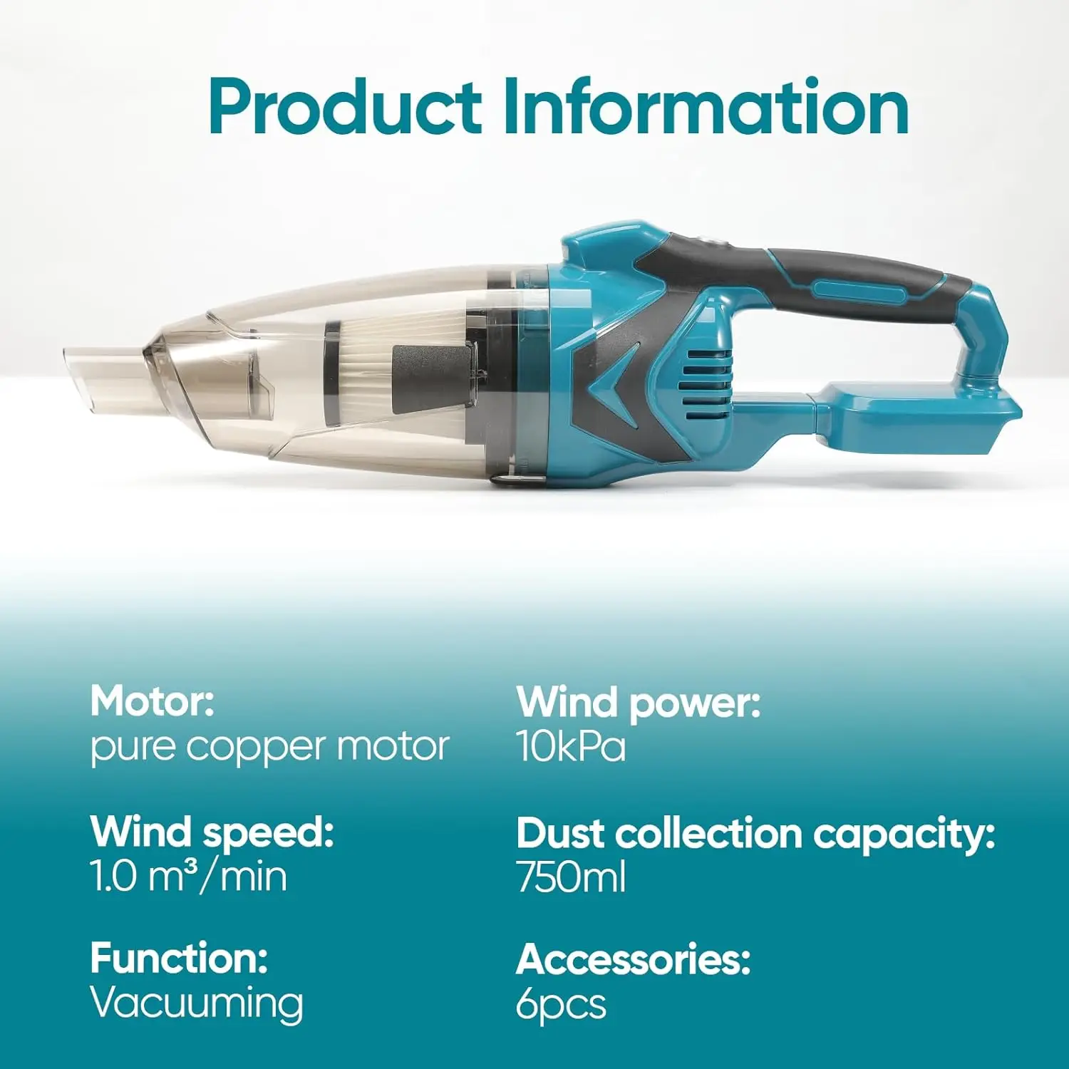 1500W Cordless Electric Handheld Vacuum Cleaner Home Car Dual Use Vacuum Cleaner Powerful Cleaning Tools For Makita 18V Battery