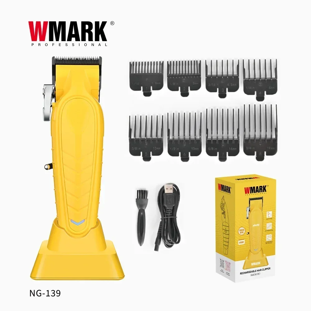 2024 WMARK NG-139 Hair Detail Trimmer, Hair Clipper Electric Hair Cutting, DLC Powder Metallurgy Blade, 385 Double Ball Motor