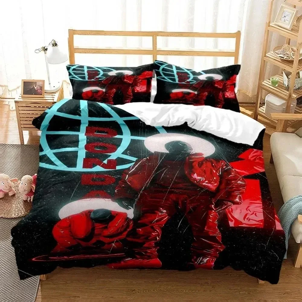 

Rapper Kanye West Musik 3D NEW Duvet Cover Pillowcase Bedding Set Adult Boy Girl Bedroom Decoration Children Single Double Large