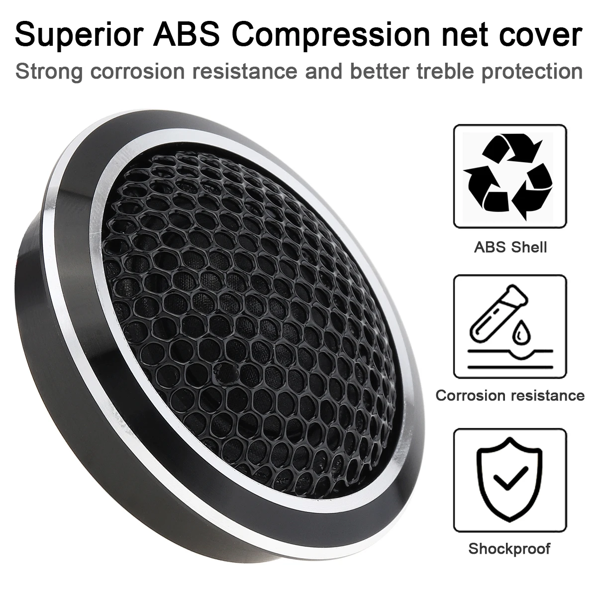 Minialtavoces de Tweeter para coche, sistema de Audio de alta eficiencia, 2 piezas, 150W