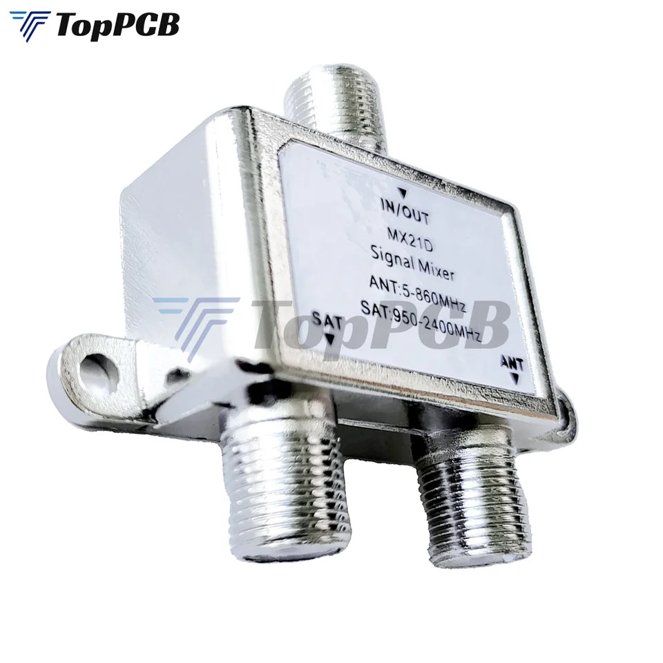 2 in 1 2 Way Satellite Splitter MX21D TV Signal Cable TV Signal