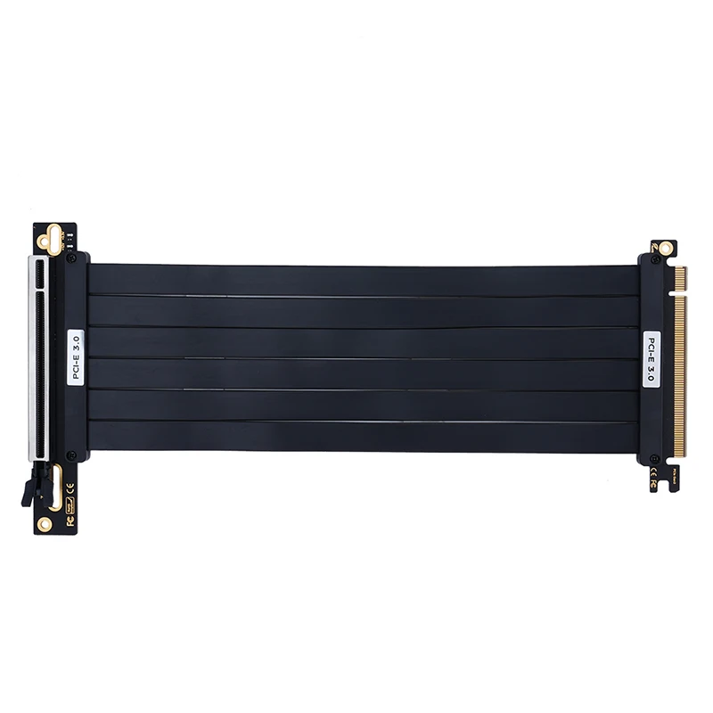 PCIE 3.0 X16 Riser Cable Video Card EMI Shielded High-Speed Flexible Extender PCI Express Adapter PCI-E Gen 3 GPU Extension Cord