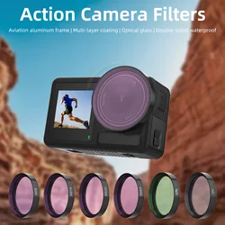 Lens Filter Set for DJI Osmo Action 5 Pro/Action 4 Camera UV CPL ND8/16/32/64 Optical Glass Polarizer Filters Accessories