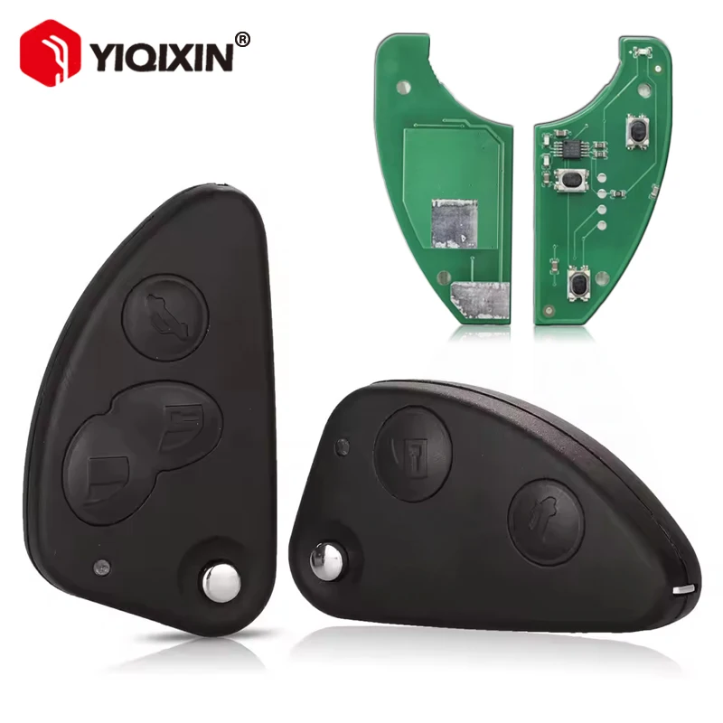 

YIQIXIN 2/3 кнопки 433 МГц откидной складной дистанционный ключ от автомобиля для Alfa Romeo 147 156 166 159 GT 1999-2008 ID48 чип необрезанный лезвие SIP22