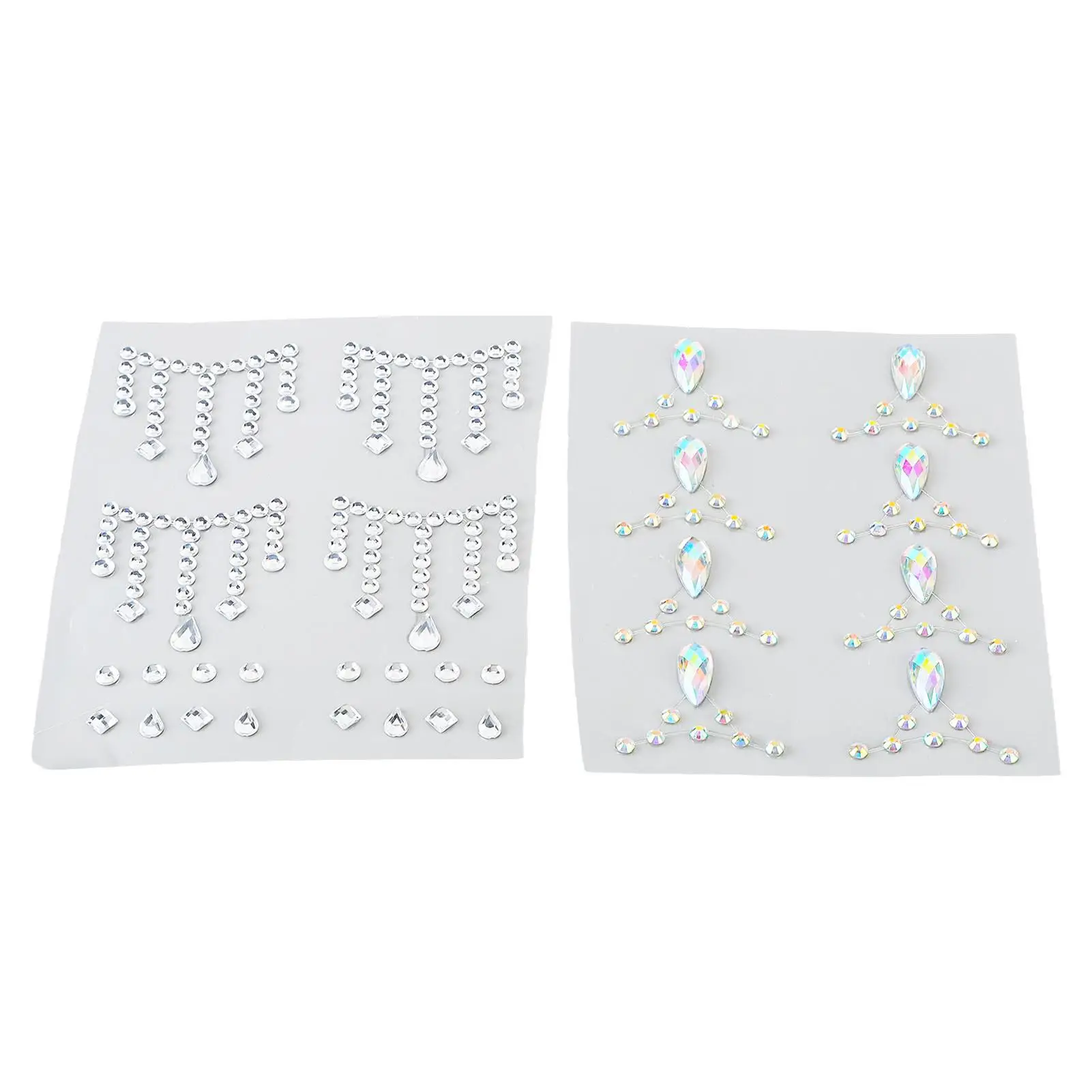 Pegatinas de cara en forma de lágrima, decoración de maquillaje autoadhesiva para mujeres, para fiestas de eventos de cosplay