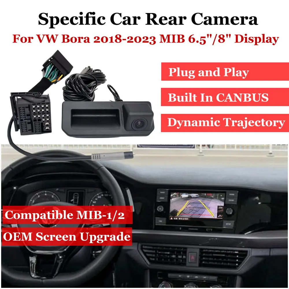 

Plug & Play Vehicle Backup Camera For Volkswagen VW Bora 2018-2023 MQB MIB 6.5"/8" Display Car Rear View CAM Upgrade Accessories
