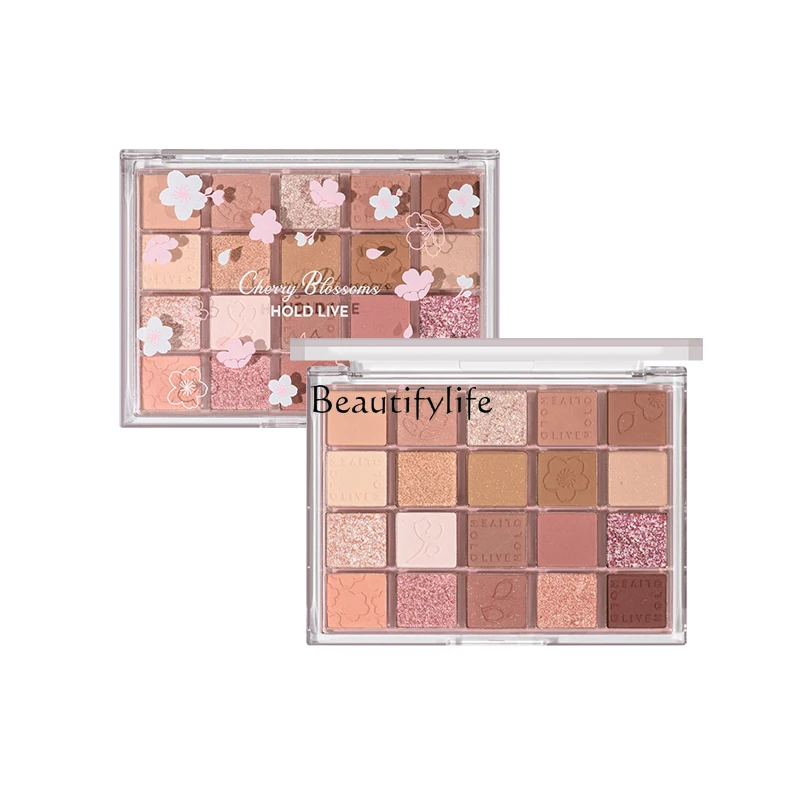 Long Lasting Eye Shadow, 20 Colors, Not Easy to Fade, Earth Color, Milk Tea, Orange, Brown, Matte Eye Makeup