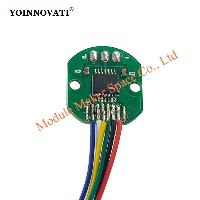 High Precision AS5047P/AS5600/AS5048A Magnetic Encoder, 14-Bit On-Axis Rotary Position Sensor for High-Speed BLDC Motors