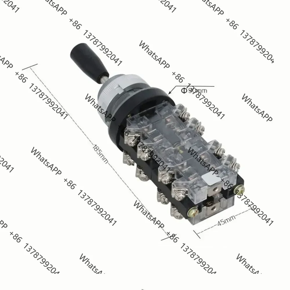 30mm Cross Joystick Rocker Switch 4Position 8NO Momentary Self‑latching Spring Return