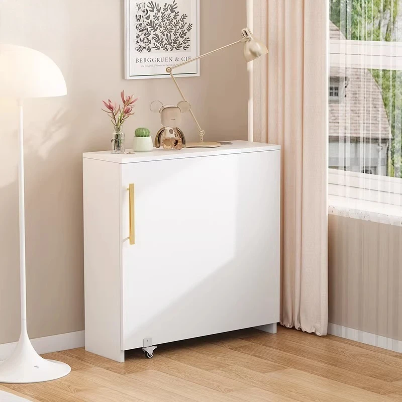 Cream wind folding desk bookshelf integrated corner bedroom dresser learning computer desk multi-layer storage cabinet 8F67
