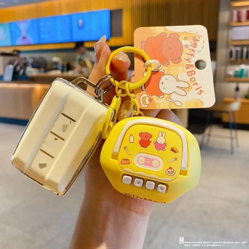 Miffy Rabbit, новая игрушка, подвеска Kawaii, забавный рекордер, студенческий рюкзак, подвеска, креативный брелок, милый мини-мультяшный детский игрушка