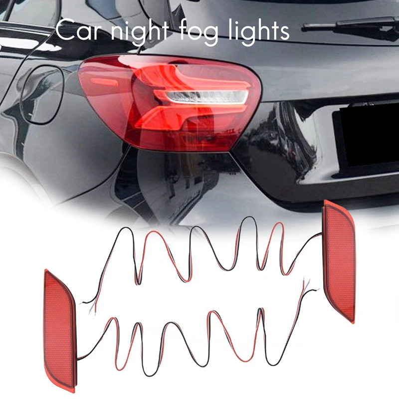 3X Automotive LED Rear Bumper Tail Light Brake Light Turn Signal Light Reflector For Subaru / Impreza / Xv / Wrx