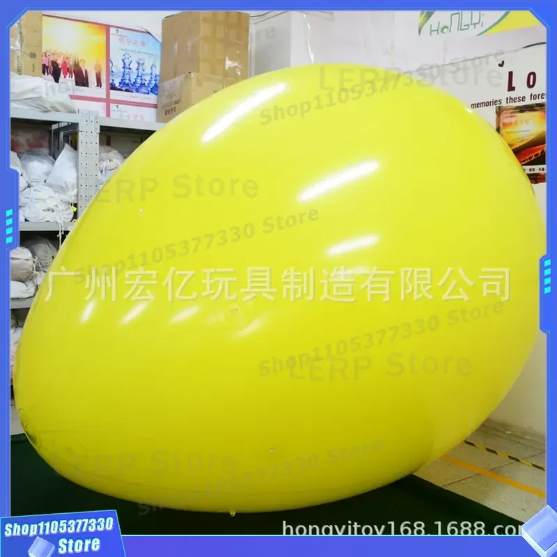 Giant Inflatable Yellow Easter Egg Smooth Surface Closed Air Lift Off Ball For Mall Decoration Props Factory Direct Sale