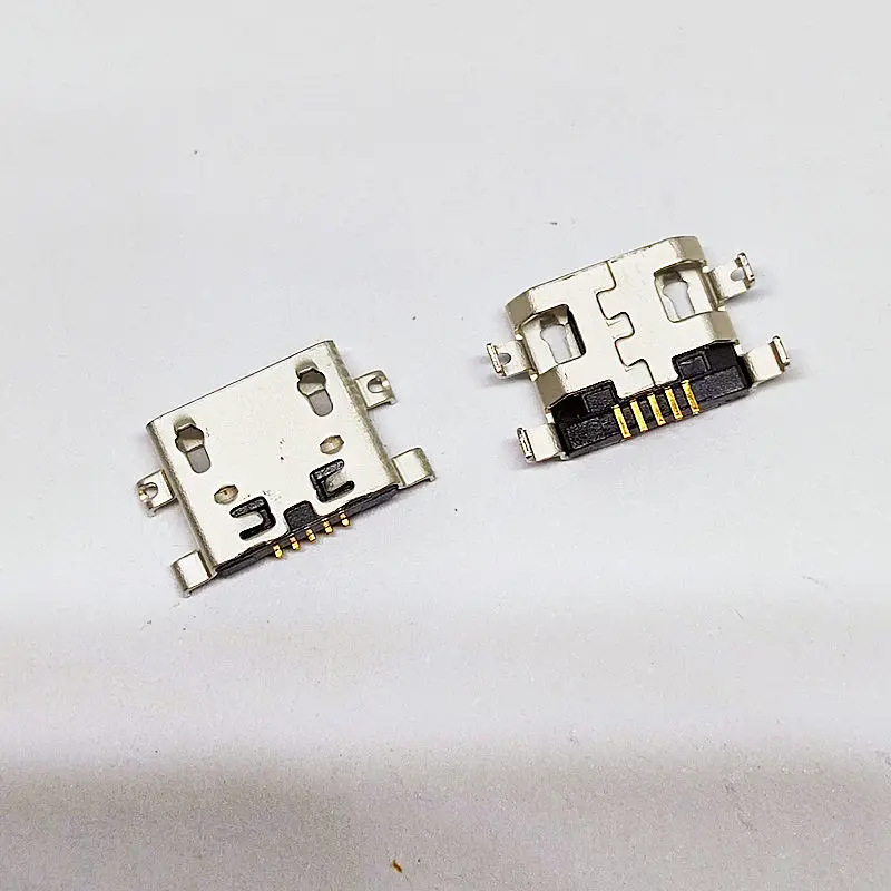 100Pcs Sink plate PCB 5pin USB Charging Port Dock Socket Plug Micro USB Charger Connector Repair Parts