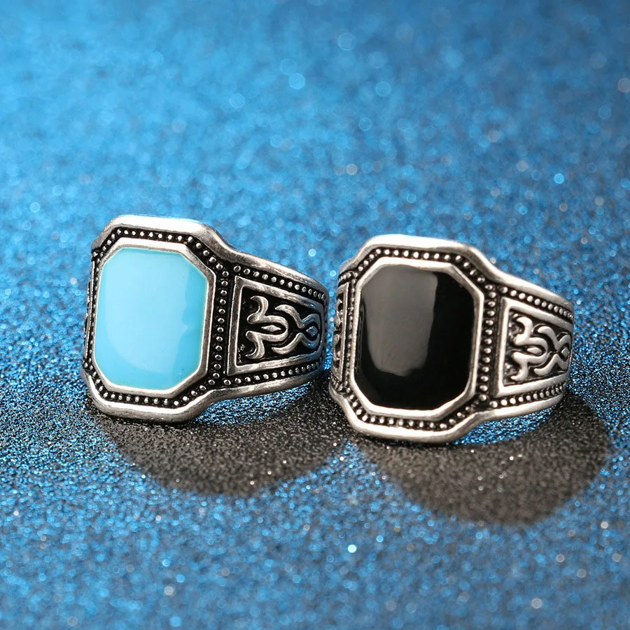 ใหม่สีเงินโบราณแหวนผู้ชาย Silver สีคุณภาพสูงแหวนแฟชั่นเครื่องประดับที่ดีที่สุดของขวัญแหวน20053