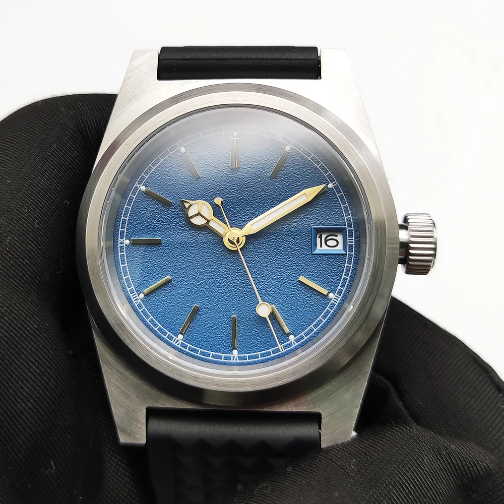 

38MM Men's Mechanical Luminous Dial Japan NH35 Sapphire Glass Brushed Case Automatic Watch Waterproof