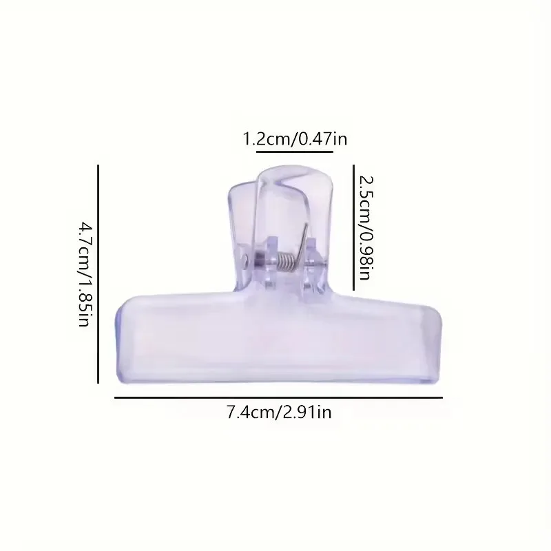 1Pc Creative Transparent Jelly Clip Storage Supplies Stationery School Office Supplies Storage Clip
