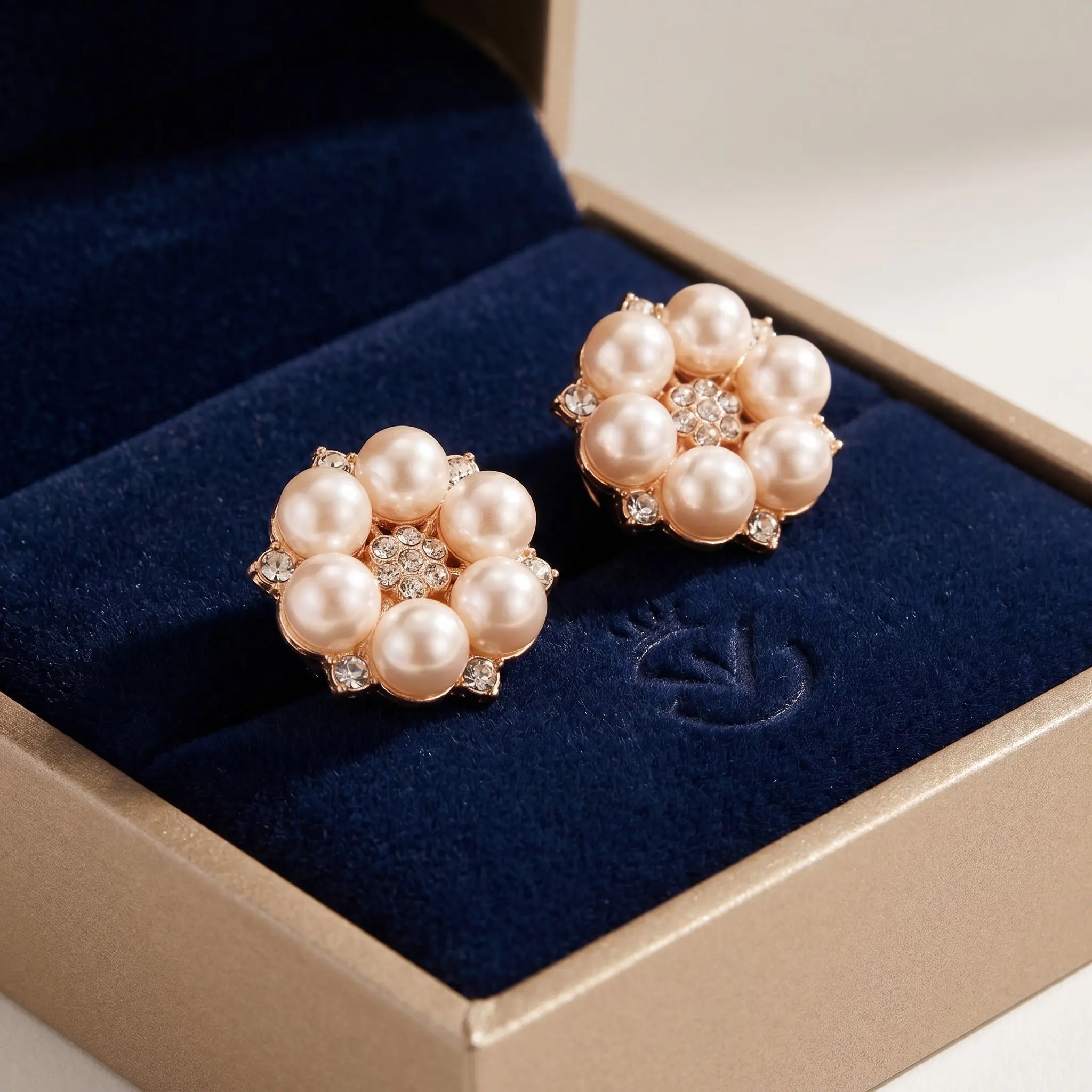4Pcs Pearl Button Cover Cufflinks Shirt Sleeve Brooch Caps Rhinestone Alloy Wedding Business Blouse Button Cover Cufflinks