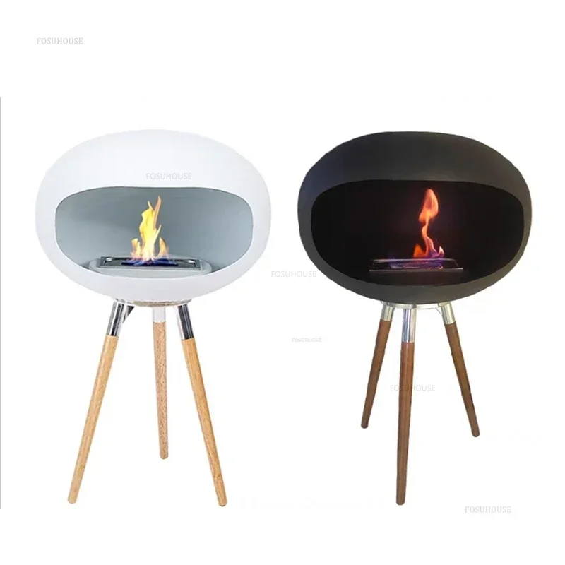 European Floor-standing Decorative Fireplaces Villa Homestay Home Living Room Fireplace Heater Designer Home Fireplace Ornaments