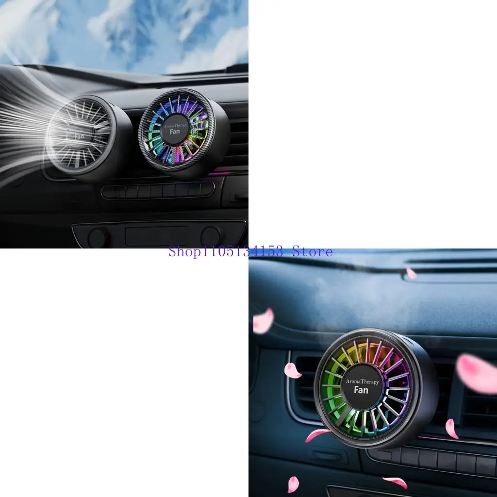 hg89 Quiet Mode Automotive Freshener Diffuser Featuring 3 Speed Settings & Adaptive Fan for Enhanced Driving Environment