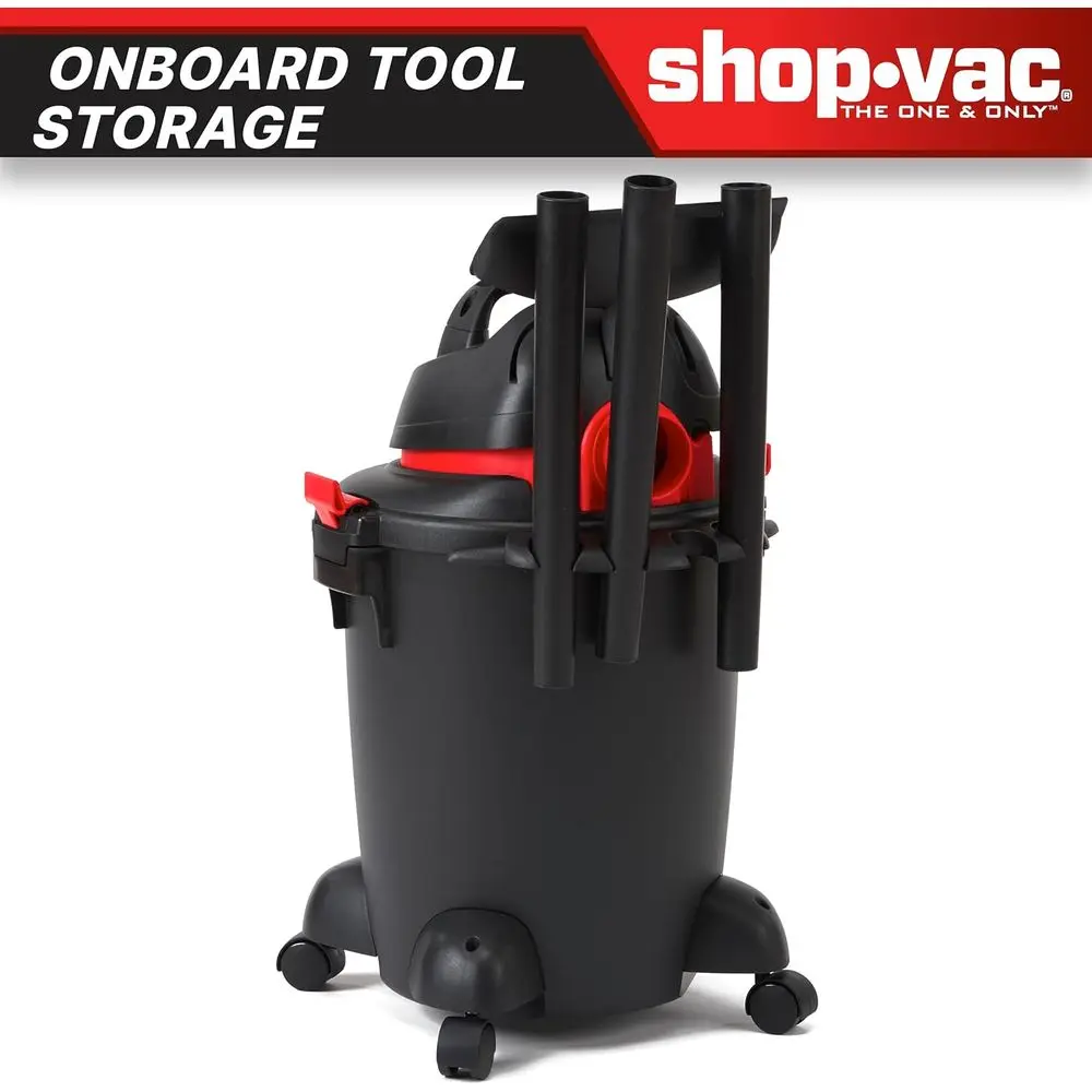 Shop-Vac 5985005 مكنسة كهربائية رطبة/جافة سعة 6 جالون، 3.5 ذروة HP، قطر 1.25 بوصة × خرطوم 7 أقدام، سلك 6 أقدام، مثالية للمنزل، المرآب، و