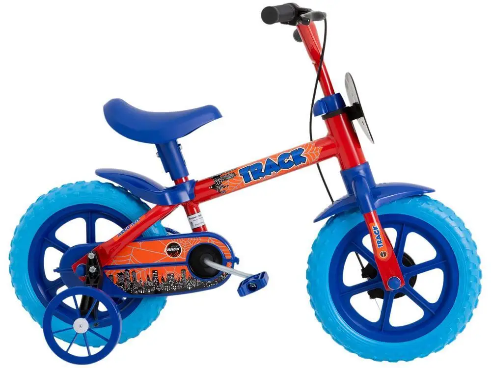 TK3 Red and Blue Rainbow Track Children Bike with Rods