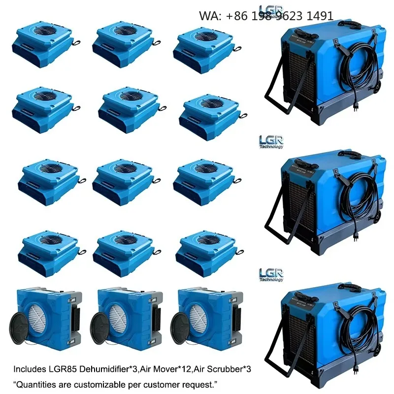 120 Pints R32 Energy Saving LGR Commercial Dehumidifier Industrial Moisture Remover  for Commercial Venue Water Restoration