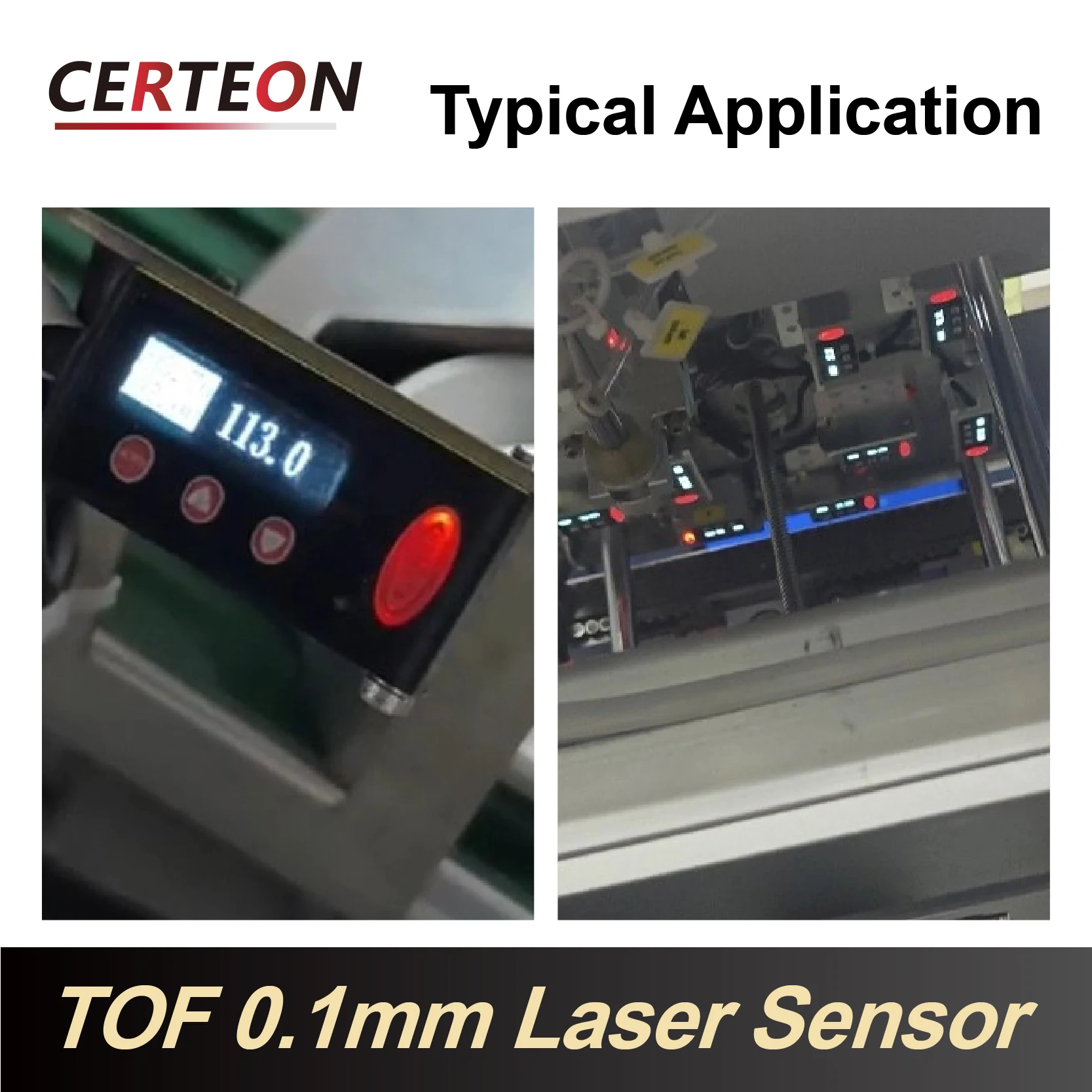Industrial Laser Displacement Sensor - Sensor Perpindahan Laser LR400 RS485 NPN