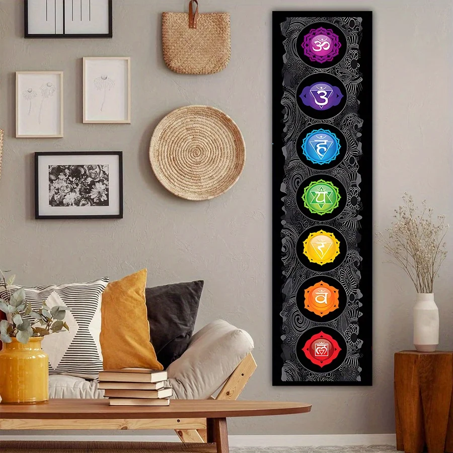 Tapestry Wall Hanging Tapestry Blanket 1 piece Chakra Meditation Yoga Mandala Tapestry Wall Hanging - No. 3 Design, Bohemian