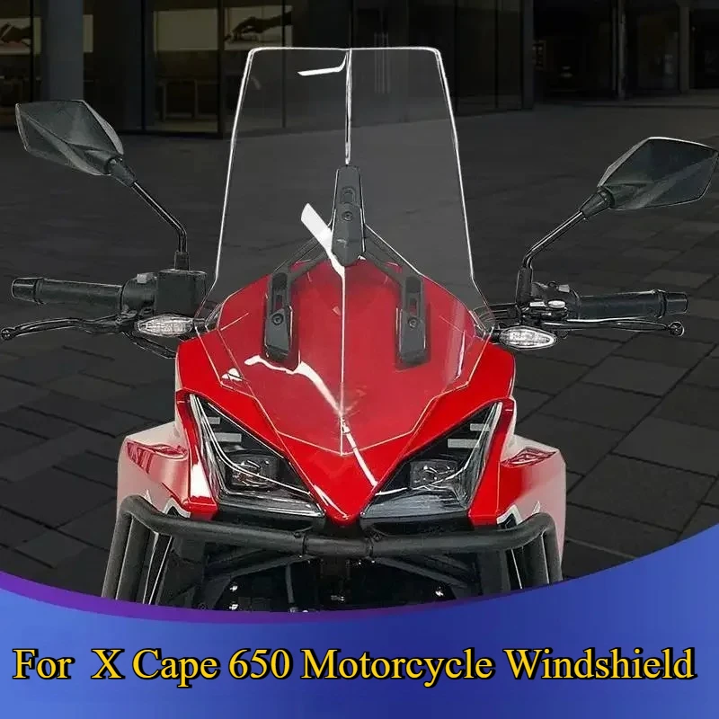 Accessori di Modifica per Parabrezza Anteriore Moto Morini X Cape 650, Protezione Toracica Parabrezza, Deflettore Allargato e Rialzato