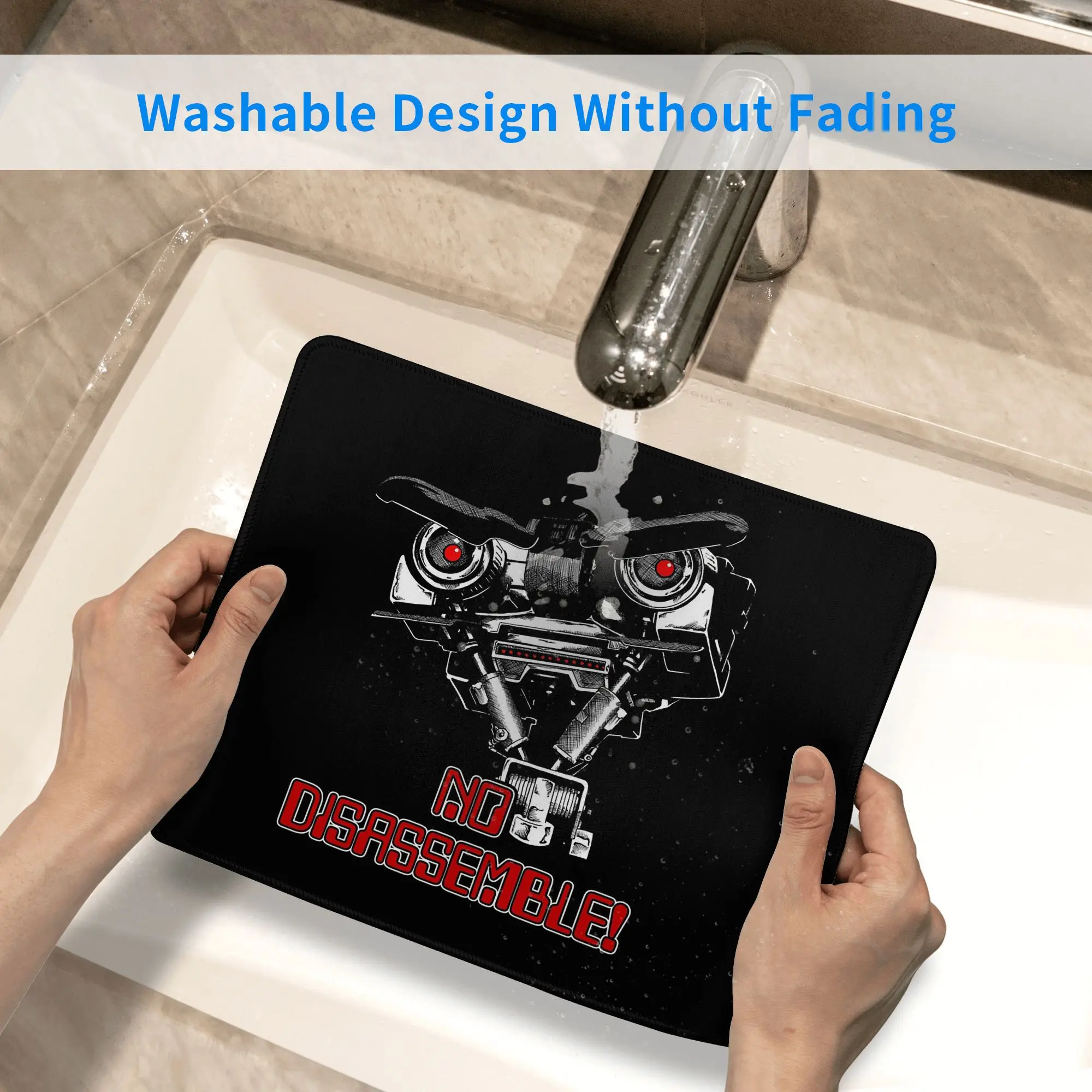 Alfombrilla de ratón Johnny Five sin desmontaje, alfombrilla para teclado de ordenador, alfombrilla para ratón, Gaming, PC, portátil, escritorio, accesorios de oficina, alfombrillas para mesa